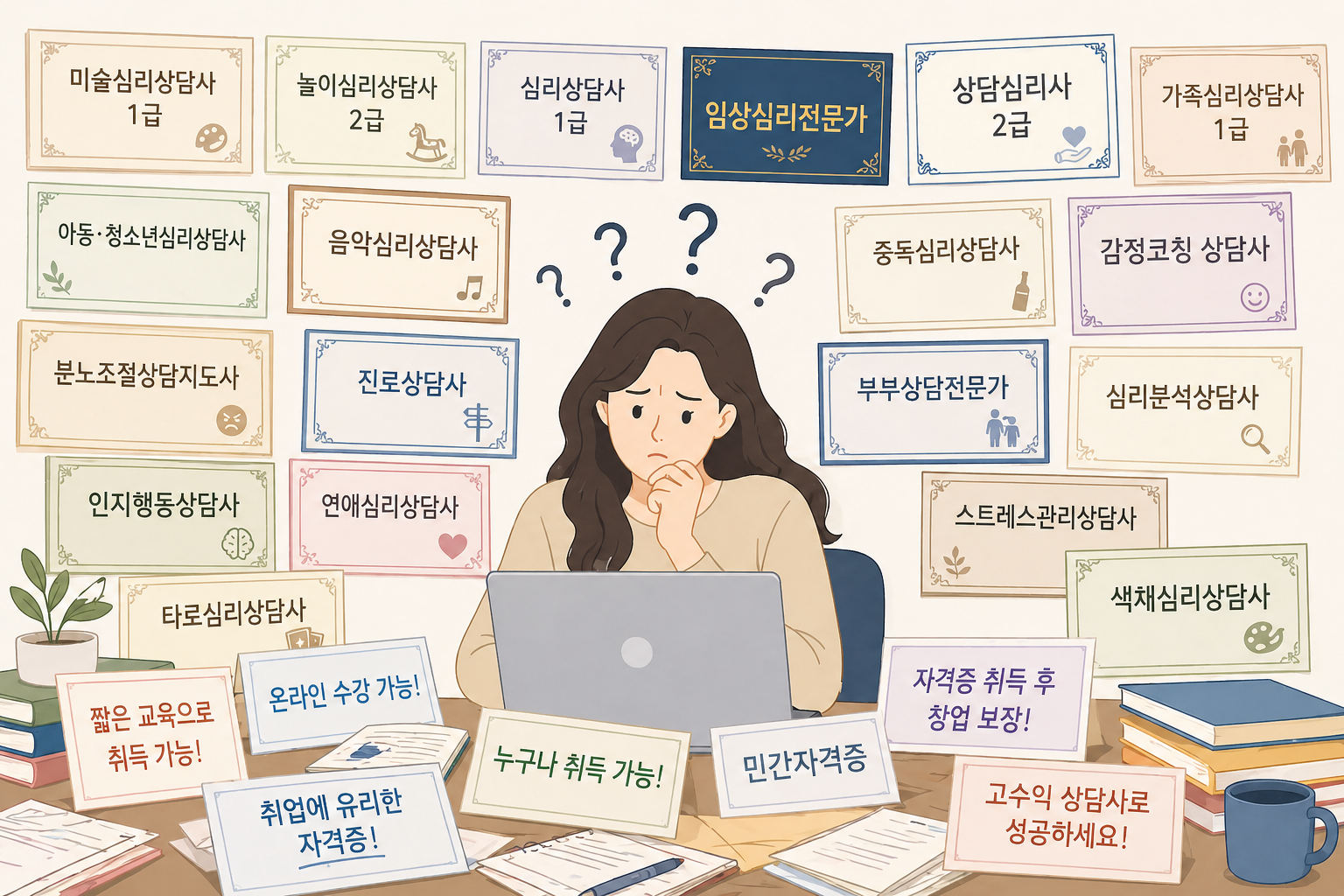 상담사 선택 고민 이미지